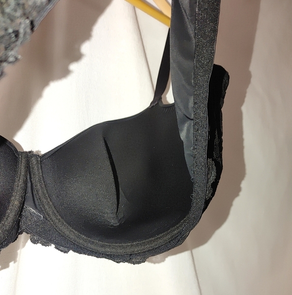 NATORI RENEW FULL FIT CONTOUR BRA Black Lined Lace 731233 38DDD - Picture 5 of 6